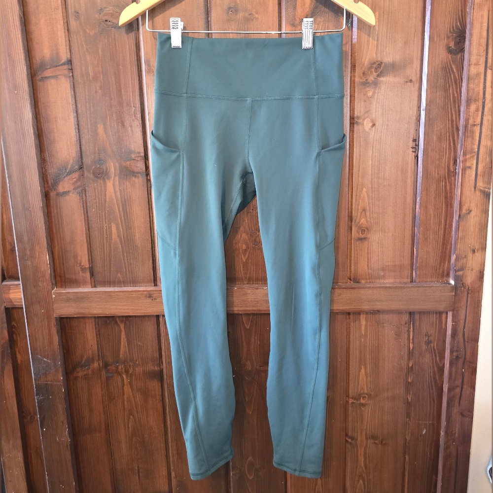 Fabletics PureLuxe Dark Green Leggings